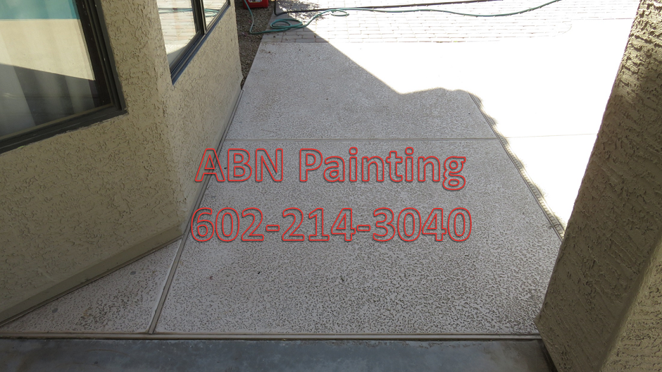 Concrete pool deck painting