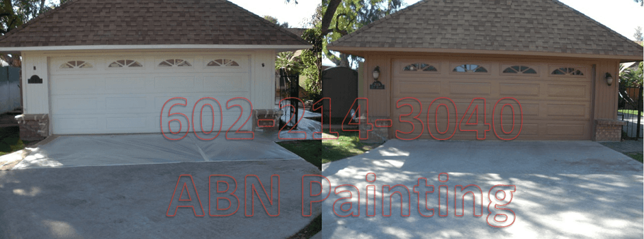 Exterior painting in Phoenix before and after 