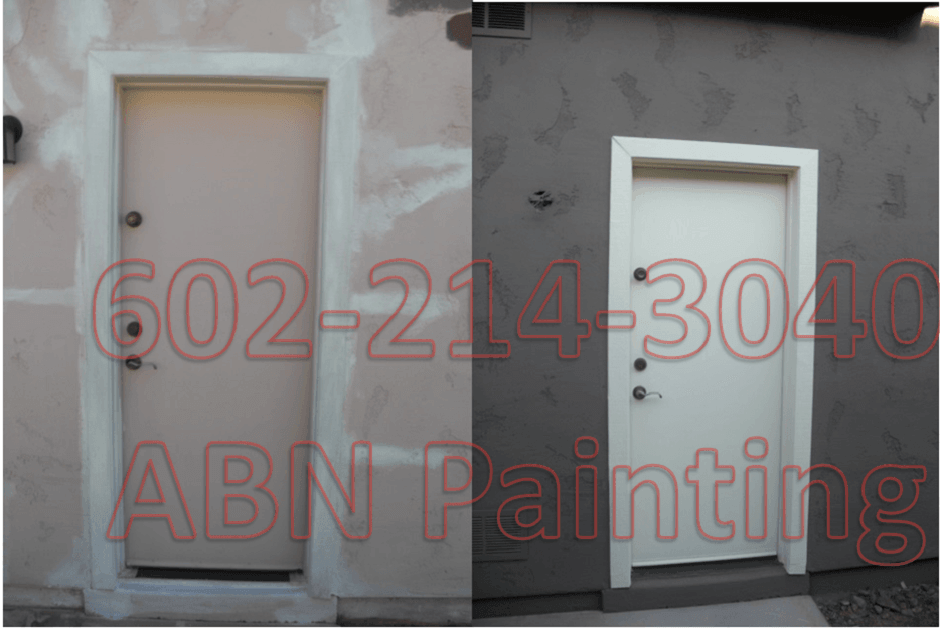 Exterior painting in Phoenix before and after 