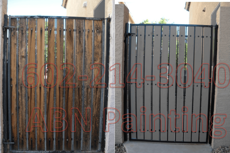 Exterior painting in Phoenix before and after 