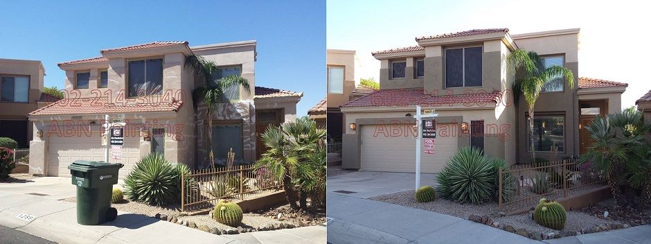 Exterior painting in Phoenix before and after 62