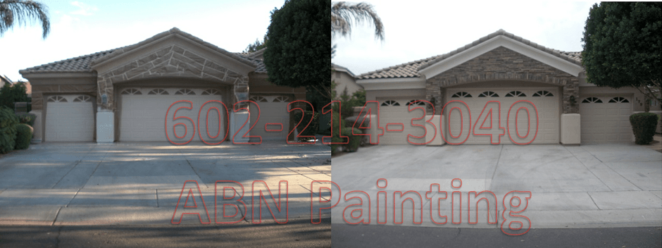 Exterior painting in Phoenix before and after 7