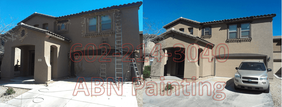 Exterior painting in Phoenix before and after 8